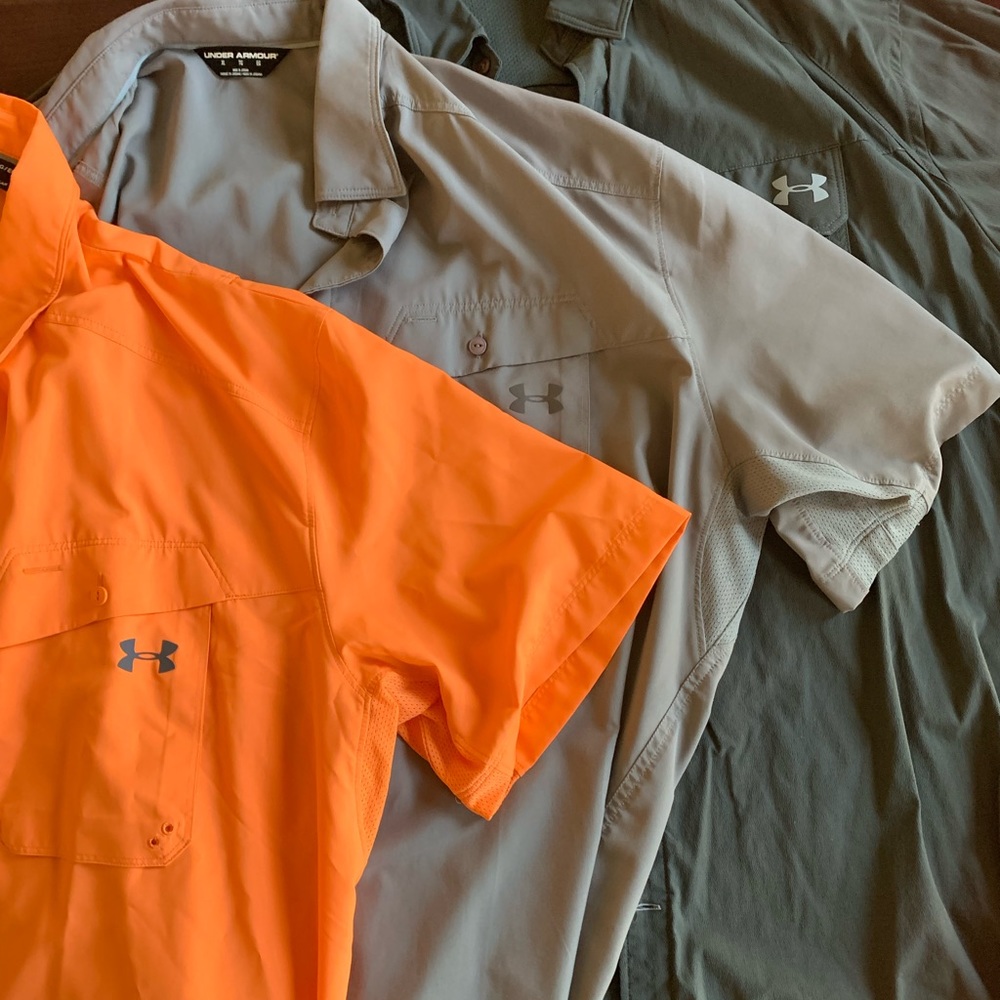 Under Armor button downs lot of 3